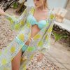 Women Mar De Lua Beachwear | Celia Aqua Kimono