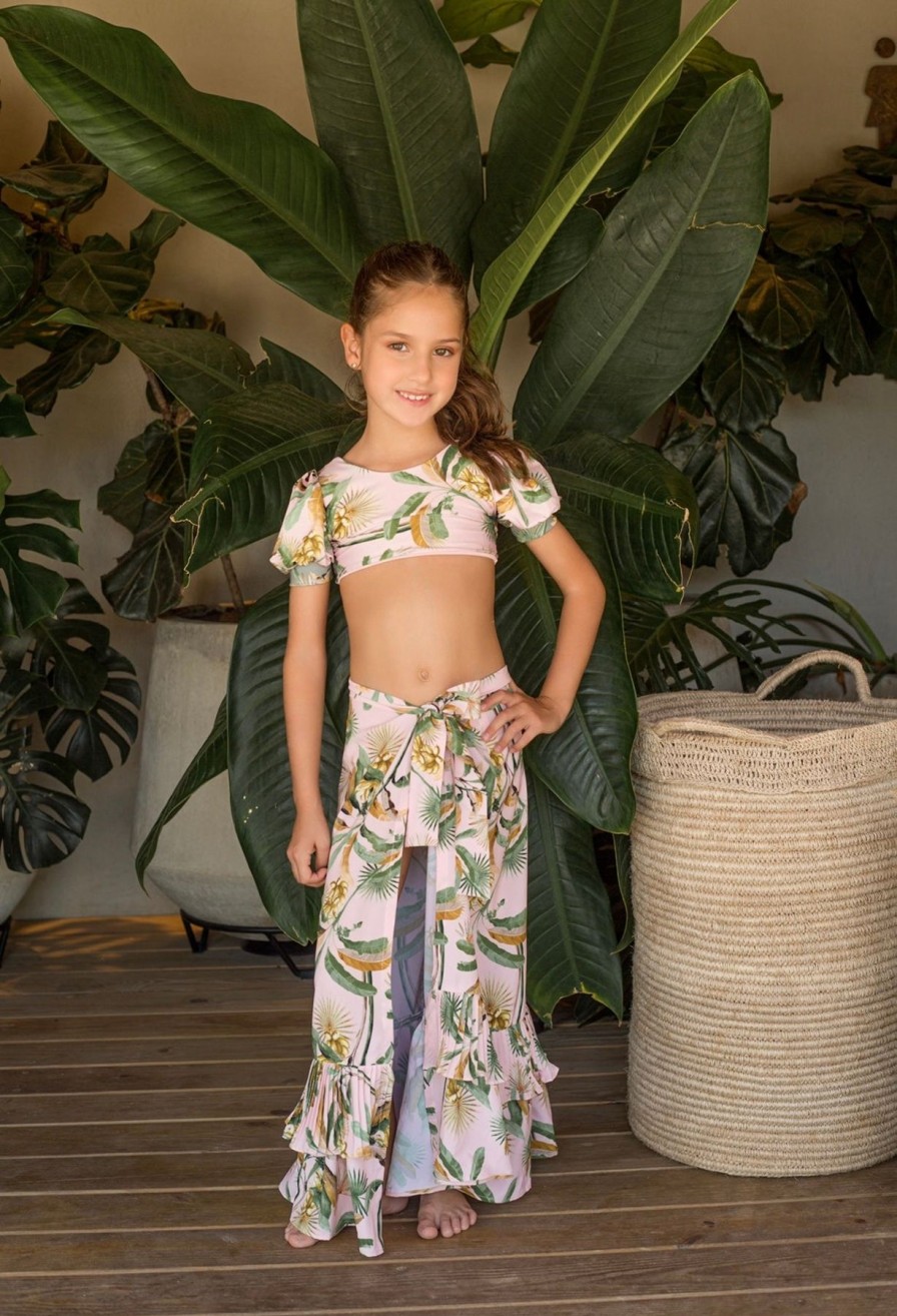 Kids Mar De Lua | Peach Bananal Skirt