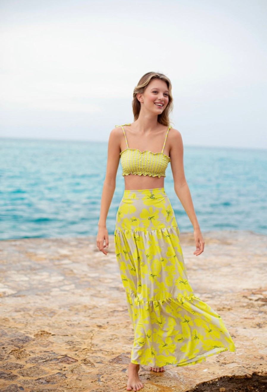 Women Mar De Lua Beachwear | Summer Blossom Skirt