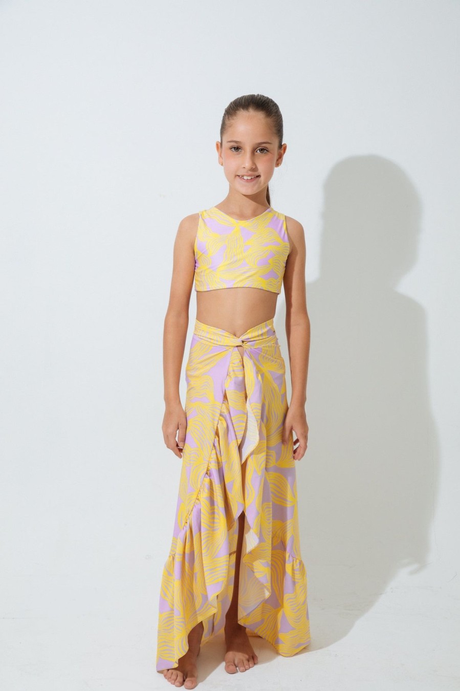 Kids Mar De Lua | Mauve Girl Skirt