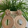 Women Palmera Swimwear Shop Earrings | Circle + Flower