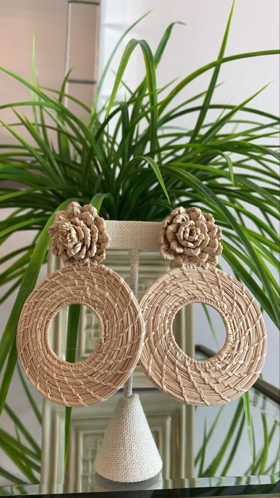 Women Palmera Swimwear Shop Earrings | Circle + Flower