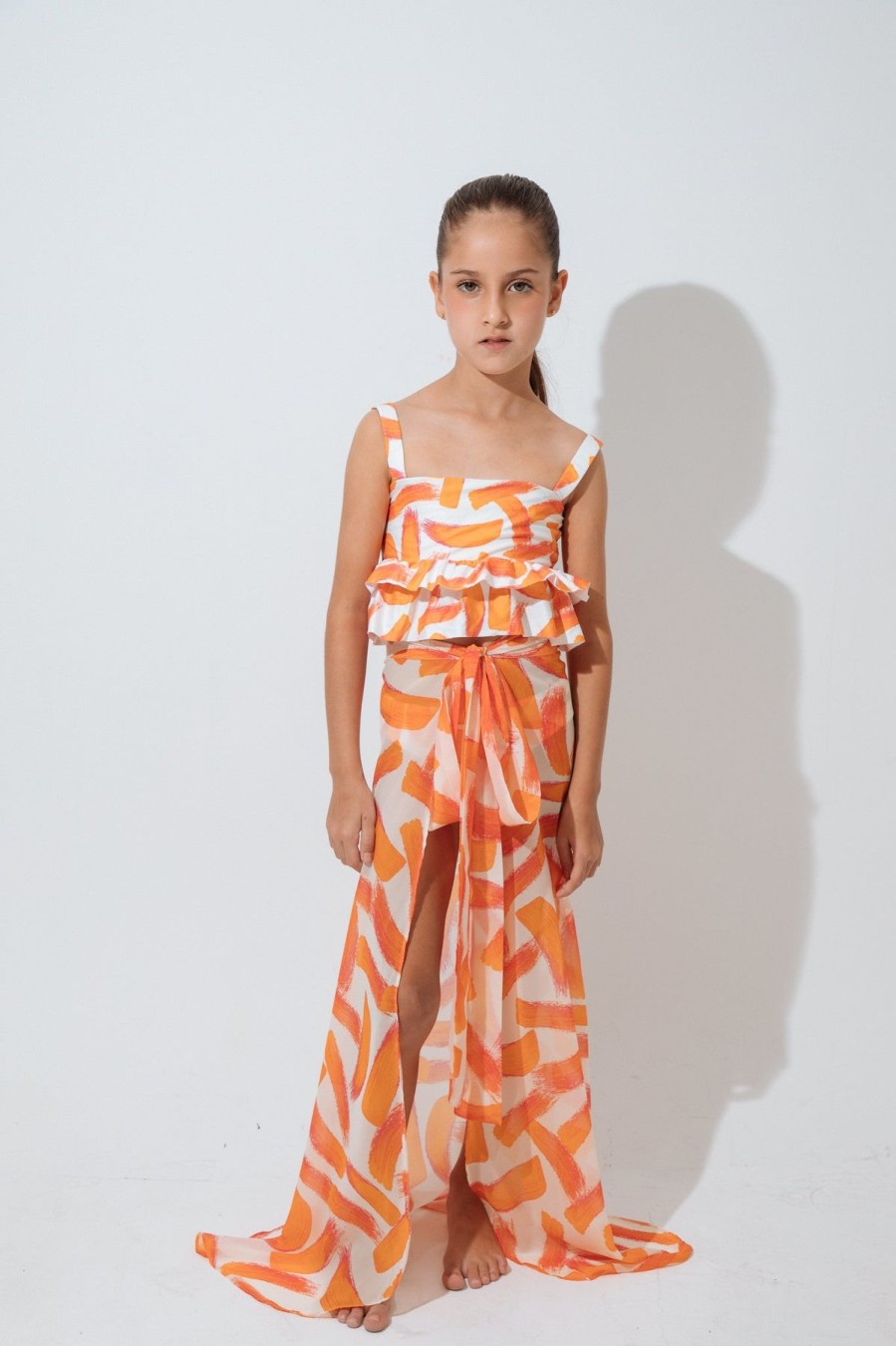 Kids Mar De Lua | Tangerie Girl Skirt