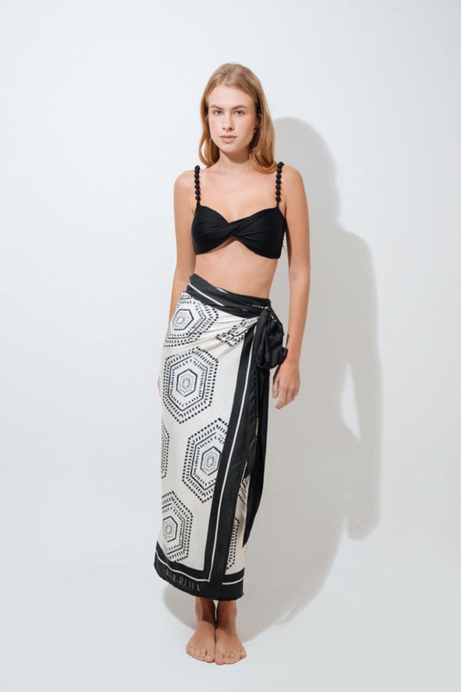 Women Mar De Lua Beachwear | Happer Ebony Sarong