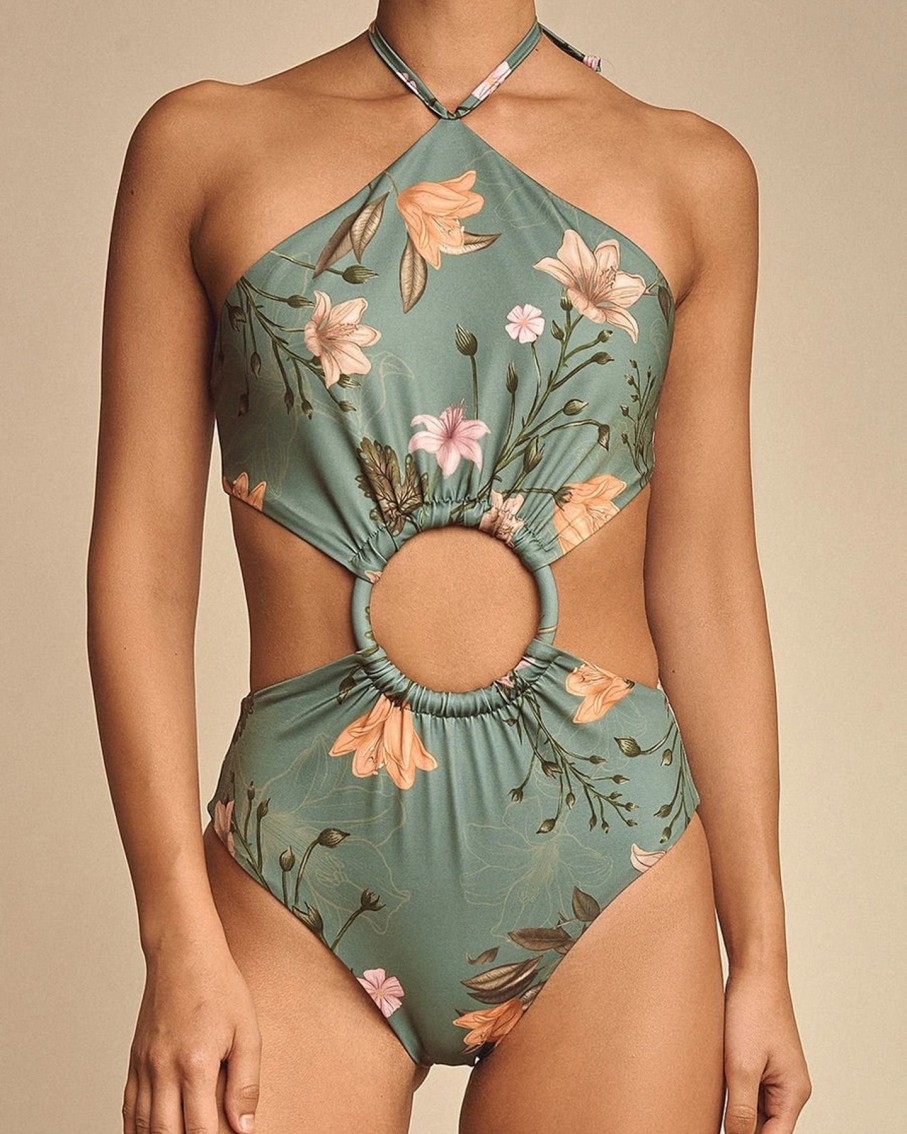 Women Bahía María One Piece | Betina- Dark Green